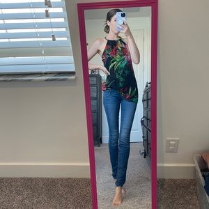 Gold ring floral top